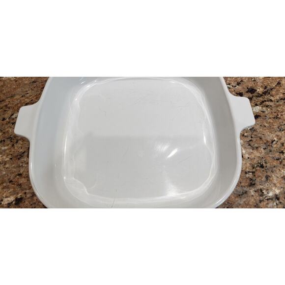 Corning Ware MW-16 10 x 10 White MicroMake Browning Dish w/ Lid - Picture 11 of 16